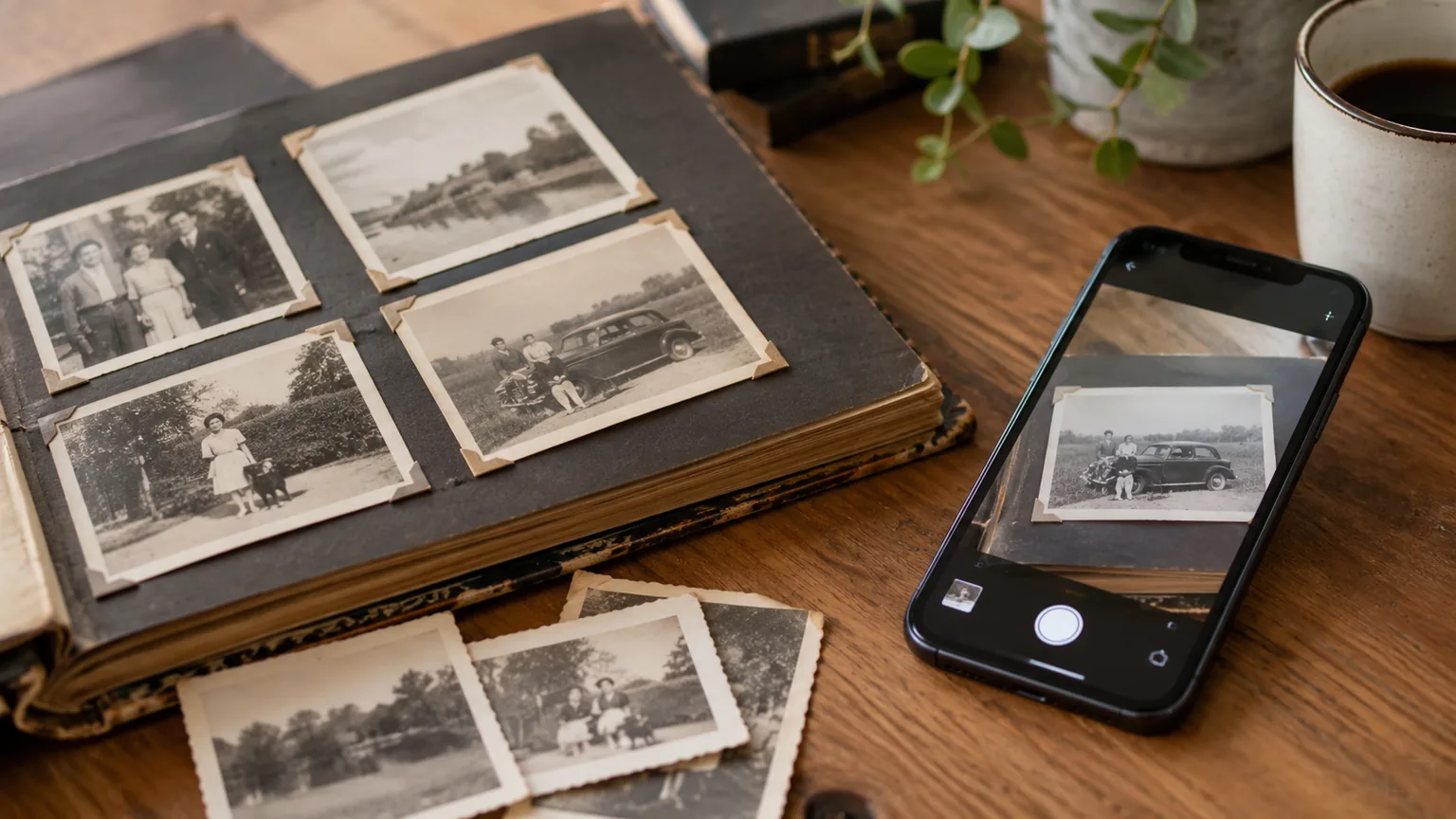 Foto's verzamelen en oude foto's digitaliseren voor de uitvaart